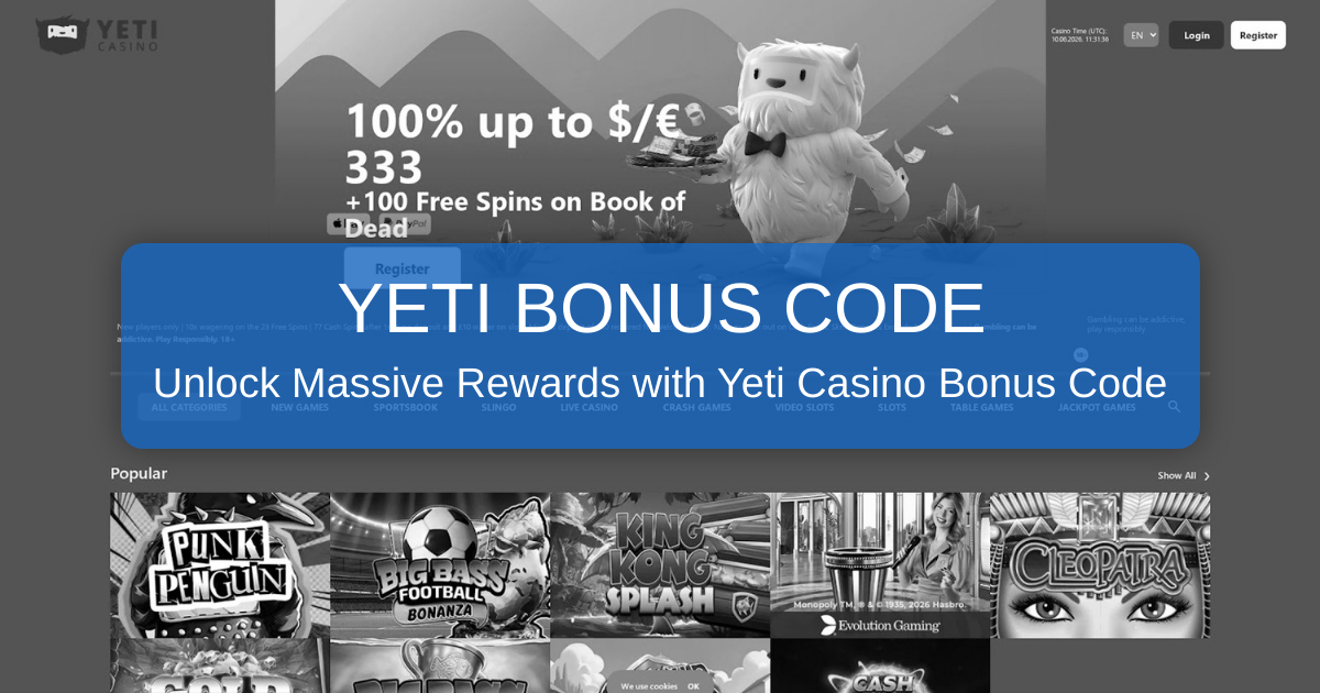 Yeti Casino Bonus Code: Official Promo Code Status